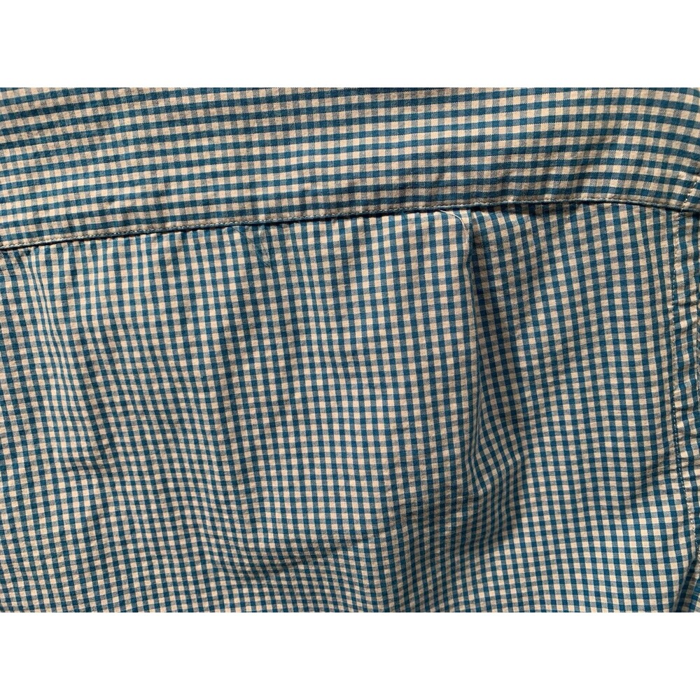J. Crew 100% Cotton Blue Gingham Medium Slim-16" Collar-42" Chest Button Down - Picture 13 of 14